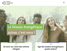 Tablet Screenshot of evangelique.ch